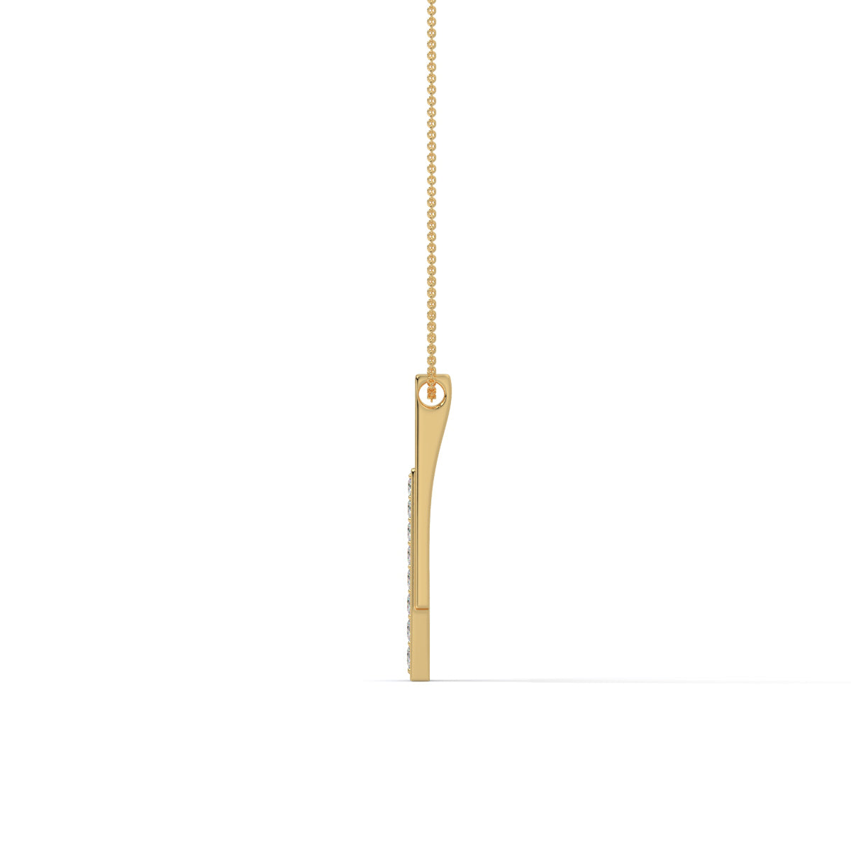 Sleek Elegance Diamond Bar Pendant