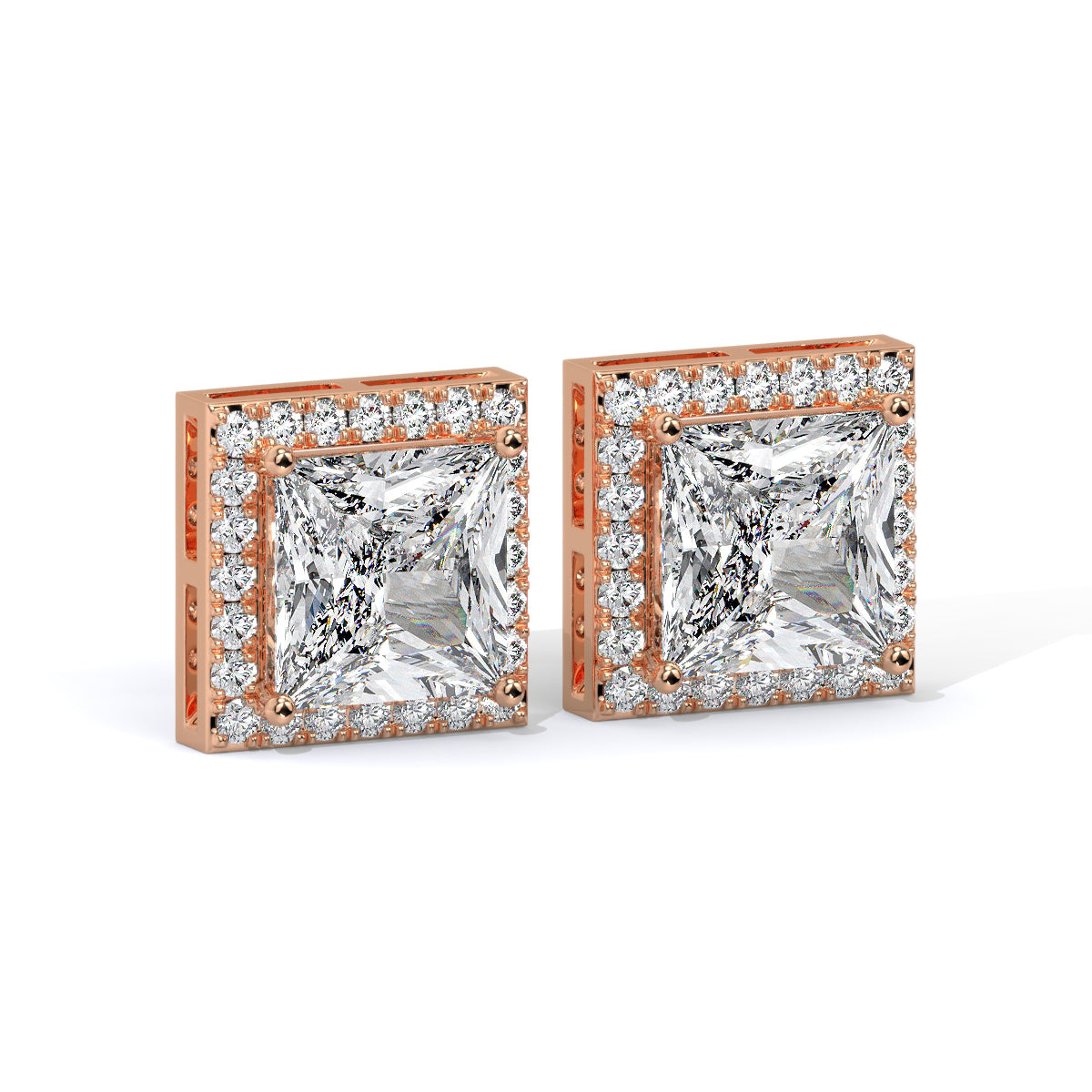 Crown Edge Diamond Studs