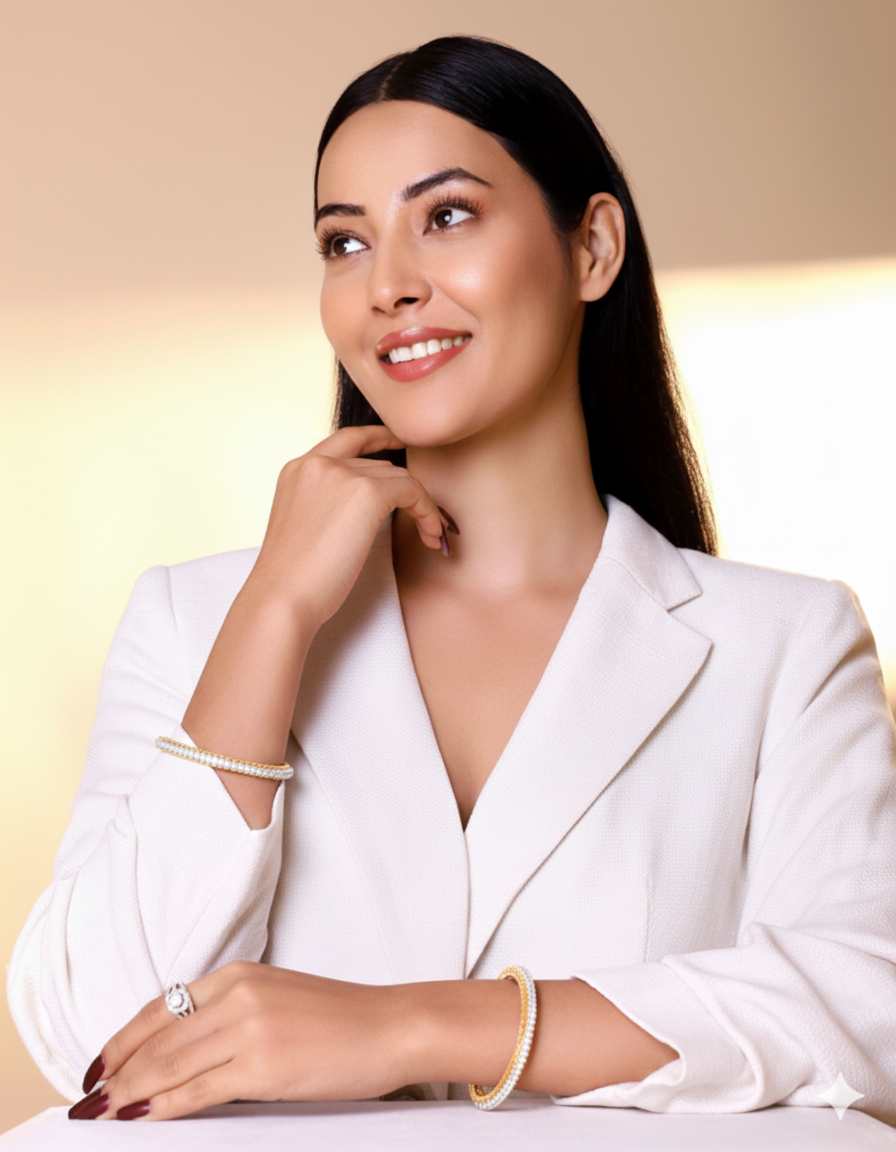 Veyra Luxe Diamond Infinity Tennis Bangle