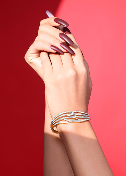 Serenique Interlace Diamond Bangle