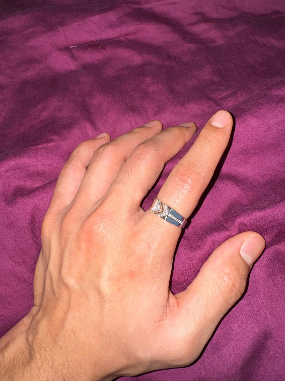 Regal Apex - Dual-Tone Men's Diamond Ring