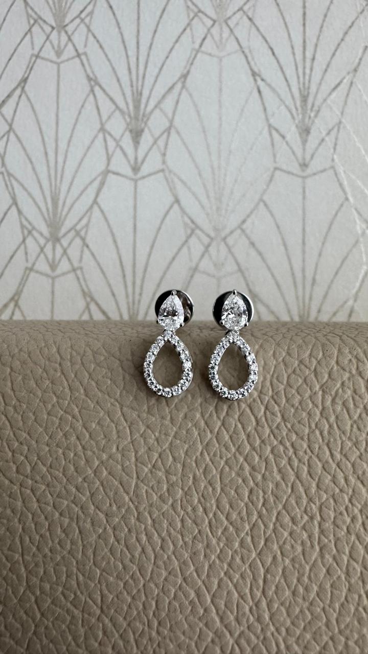 Miralyn Dew Sparkle Diamond Danglers